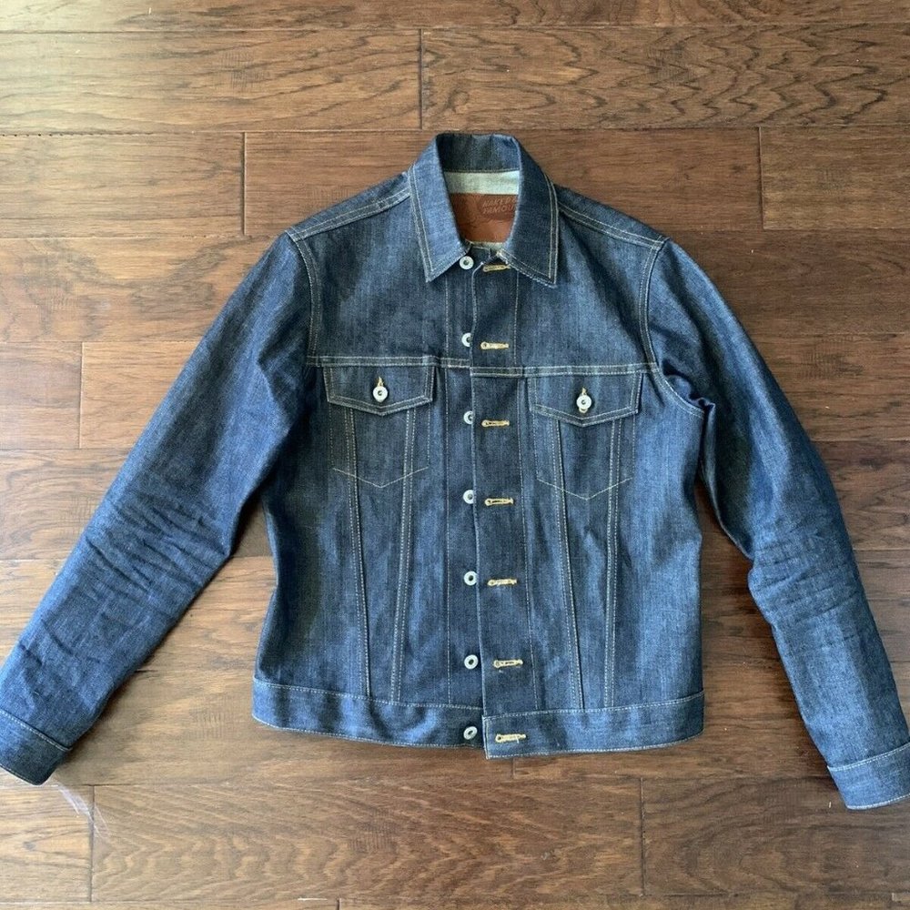 Naked & Famous 13.75oz Left Hand Twill Denim Jacket Men's Sz M